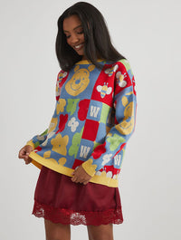 Disney Winnie The Pooh Knitted Jumper Jumpers & Cardigans Skinnydip London