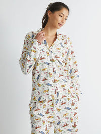 Disney Winnie The Pooh Pyjama Set in Ecru Lingerie & Nightwear Skinnydip London