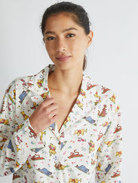 Disney Winnie The Pooh Pyjama Set in Ecru Lingerie & Nightwear Skinnydip London