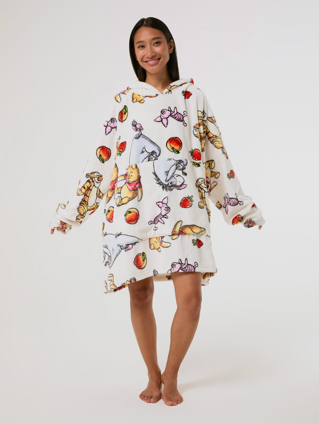 Disney Winnie the Pooh Strawberry Blanket Hoodie Lingerie & Nightwear Skinnydip London