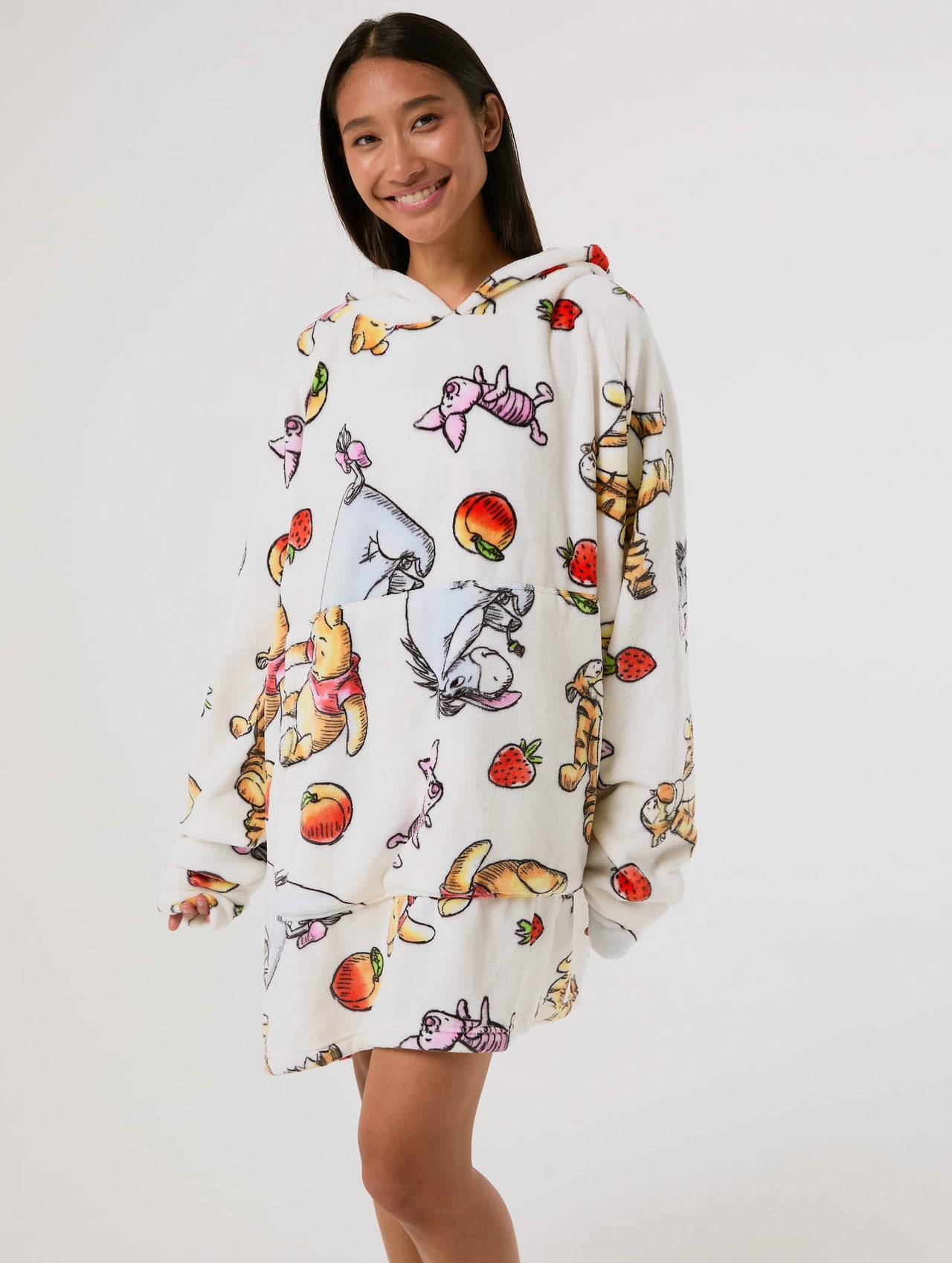 Disney Winnie the Pooh Strawberry Blanket Hoodie Lingerie & Nightwear Skinnydip London