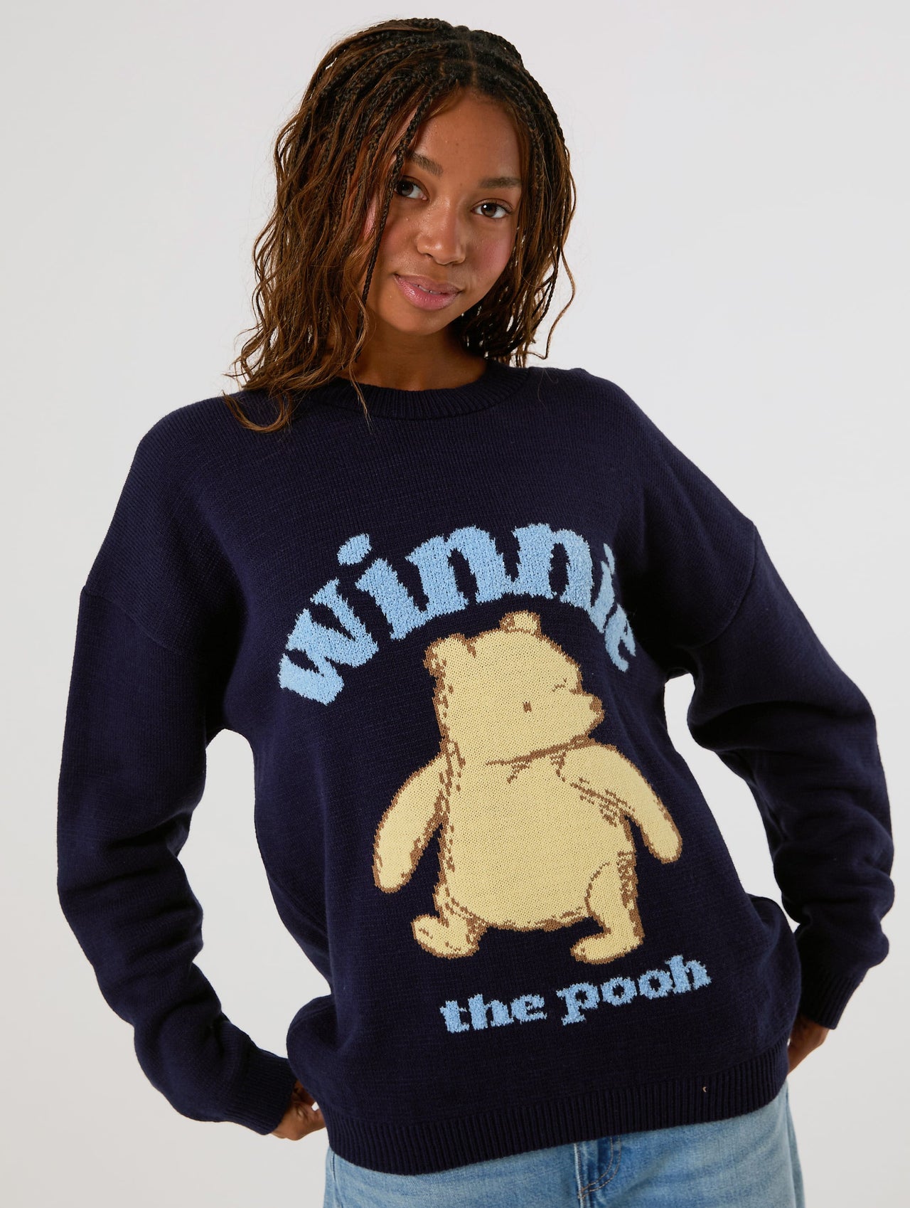 Disney Winnie the Pooh Winnie Knit Jumper Jumpers & Cardigans Skinnydip London