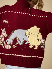 Disney Winnie The Pooh Zip Through Knitted Jumper Jumpers & Cardigans Skinnydip London