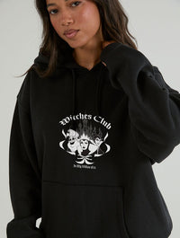 Disney Witches Club Hoodie In Black Hoodies & Sweatshirts Skinnydip London
