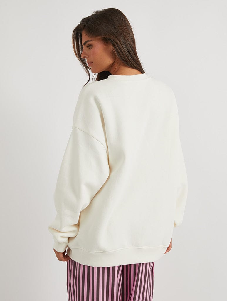 Disney Zootopia Hoppin' Into Spring Sweatshirt In White Hoodies & Sweatshirts Skinnydip London