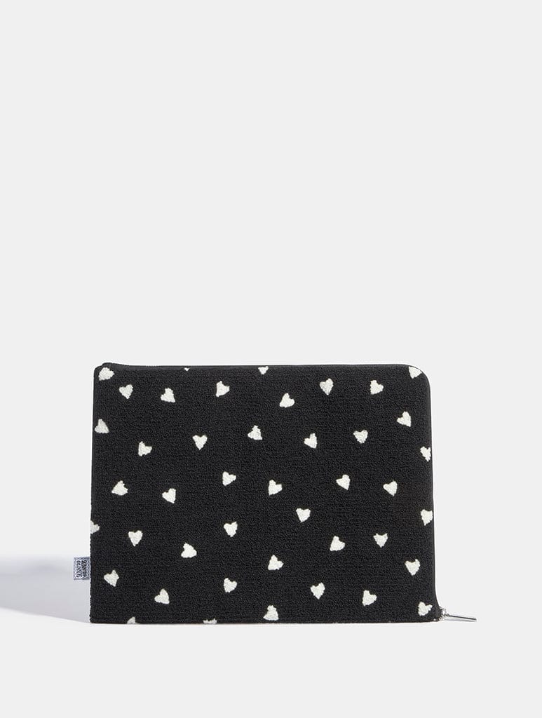 Ditsy Heart Fuzzy Laptop Case Laptop Cases Skinnydip London