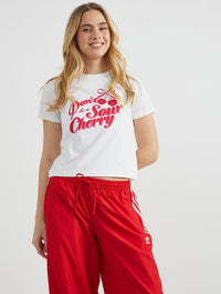 Don't Be A Sour Cherry Baby Tee Tops & T-Shirts Skinnydip London