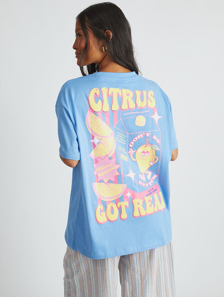 Dont Be Bitter Blue T-Shirt Tops & T-Shirts Skinnydip London