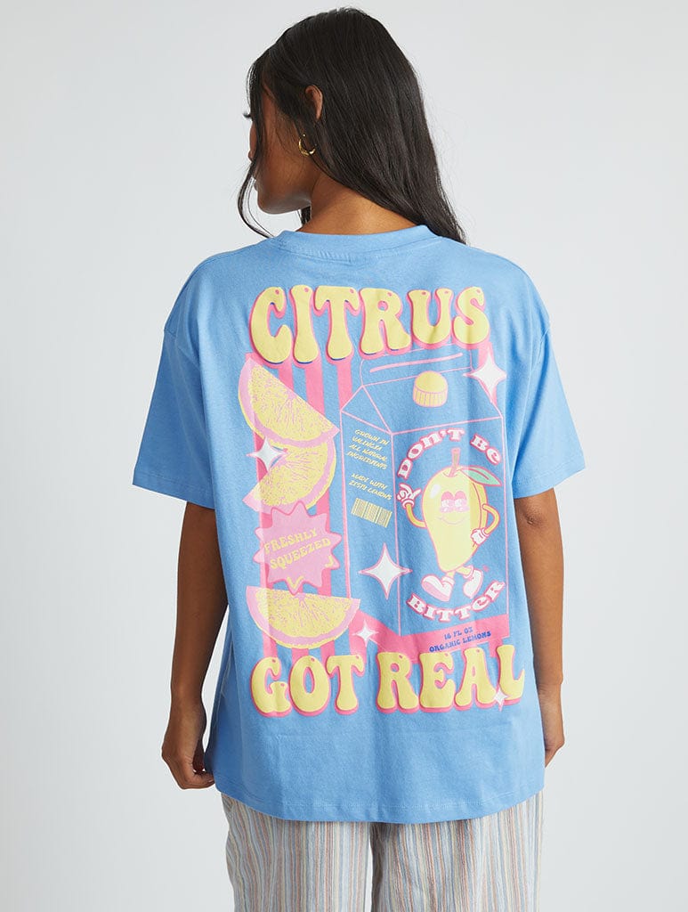 Dont Be Bitter Blue T-Shirt Tops & T-Shirts Skinnydip London