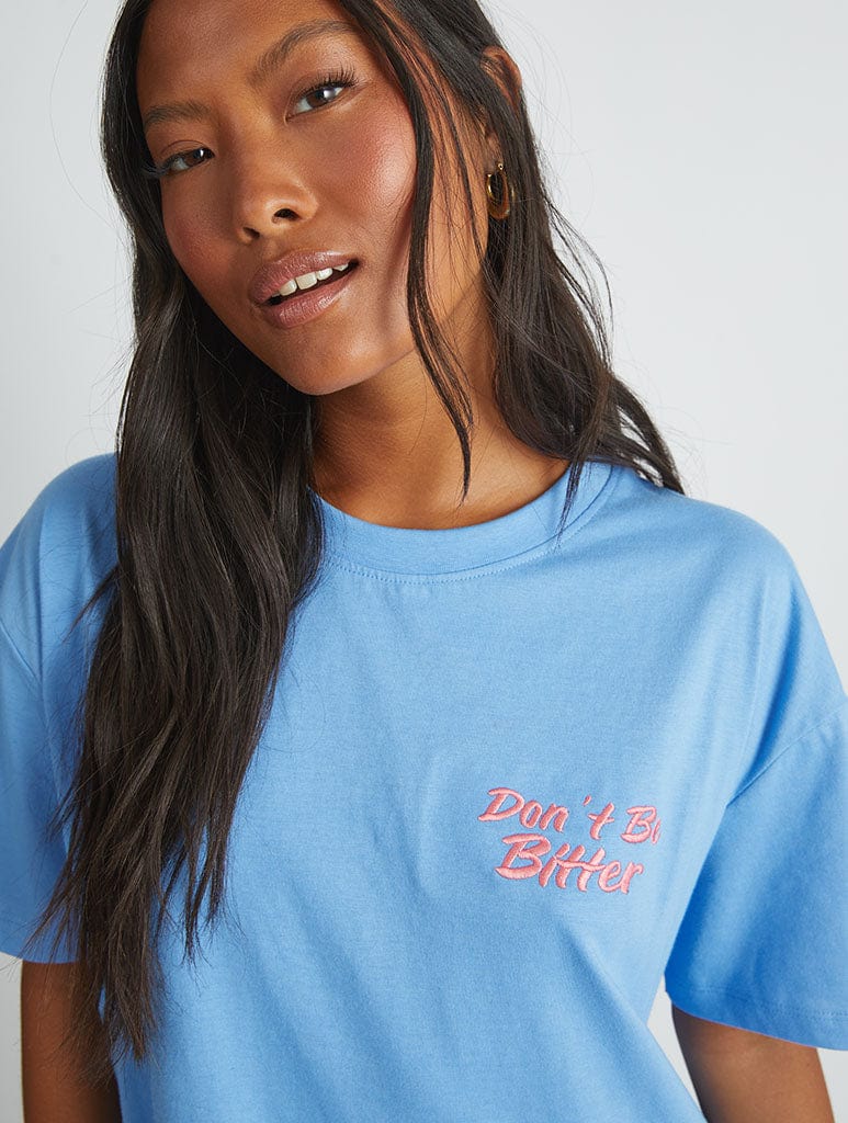 Dont Be Bitter Blue T-Shirt Tops & T-Shirts Skinnydip London