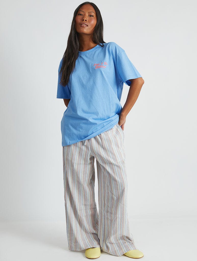 Dont Be Bitter Blue T-Shirt Tops & T-Shirts Skinnydip London