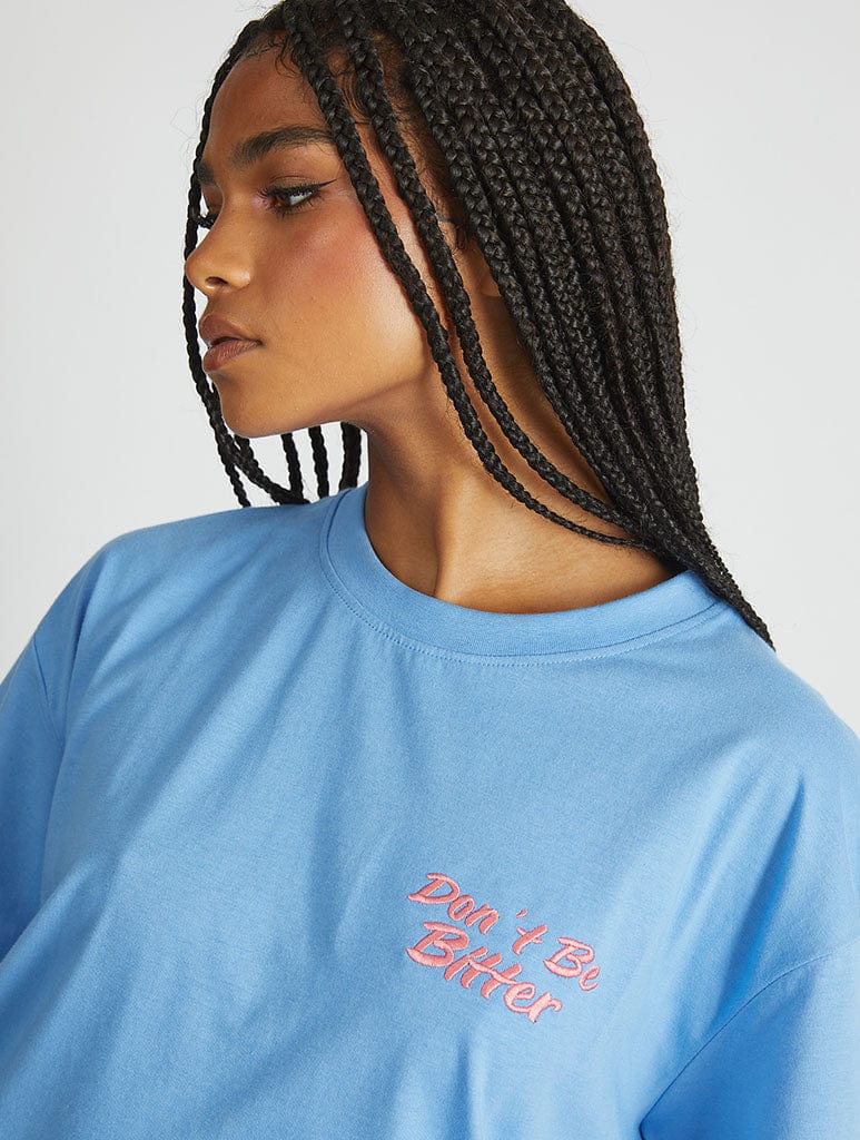 Dont Be Bitter Blue T-Shirt Tops & T-Shirts Skinnydip London