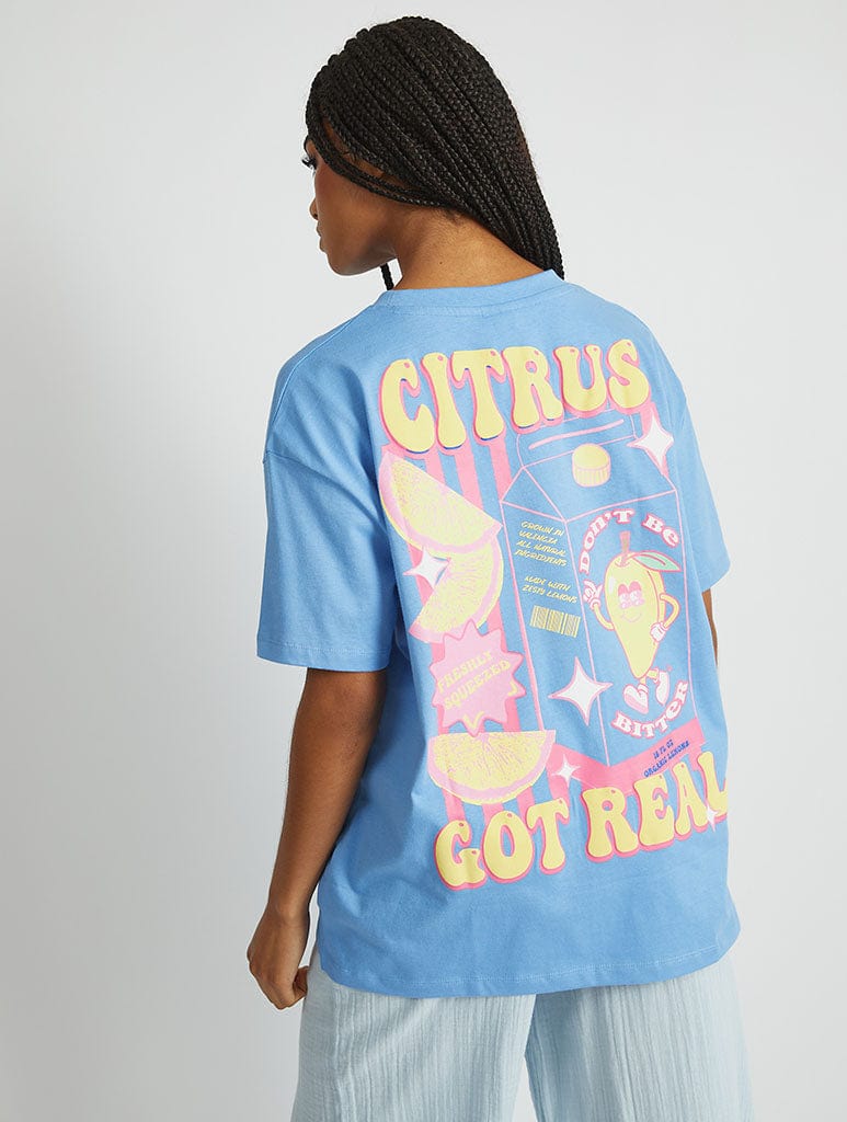 Dont Be Bitter Blue T-Shirt Tops & T-Shirts Skinnydip London