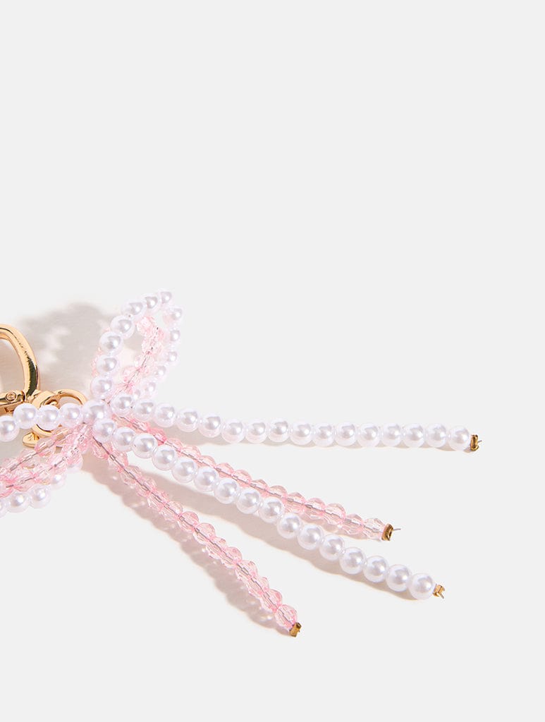 Double Bow Beaded Charm Strap Phone Grips Skinnydip London