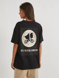 E.T. Moon Bikes T-Shirt In Black Tops & T-Shirts Skinnydip London