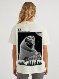 E.T. Poster T-Shirt In White Tops & T-Shirts Skinnydip London