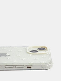 Ecru Ditsy Flower Case Phone Cases Skinnydip London