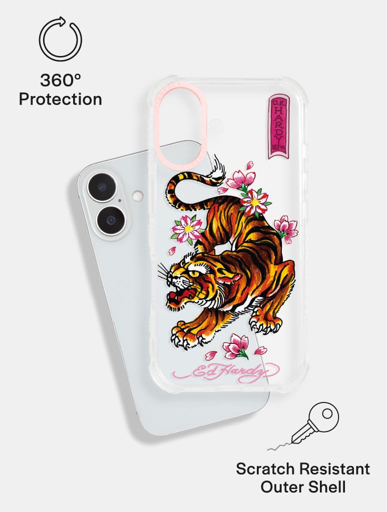 Ed Hardy x Skinnydip Tiger Shock iPhone Case Phone Cases Skinnydip London