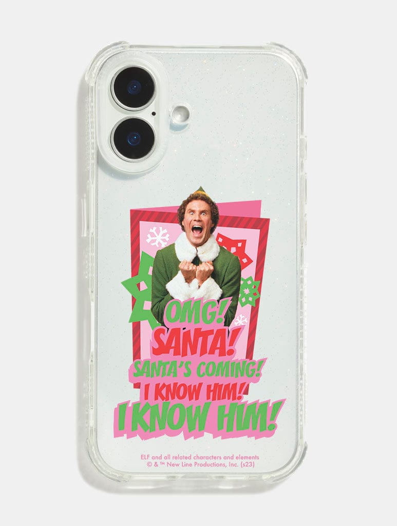 Elf x Skinnydip Santa, I Know Him! Shock iPhone Case Phone Cases Skinnydip London