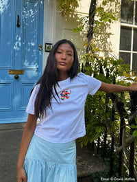 Elmer Baby T-Shirt in White Tops & T-Shirts Skinnydip London