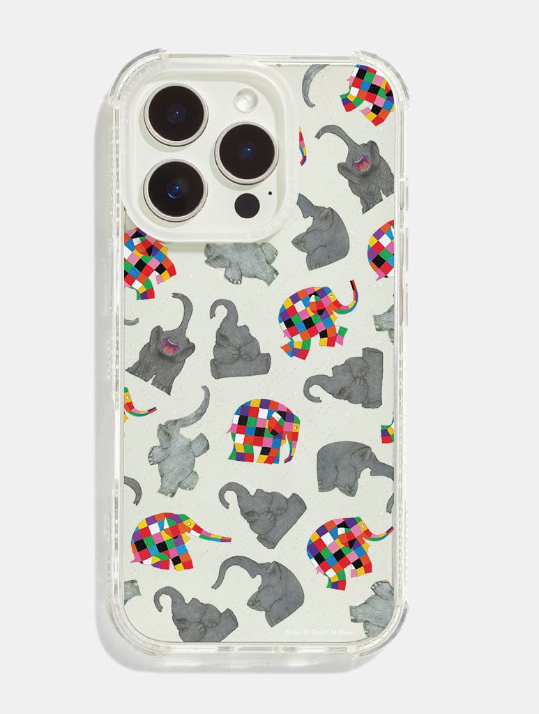 Elmer Grey & Multi Shock iPhone Case Phone Cases Skinnydip London