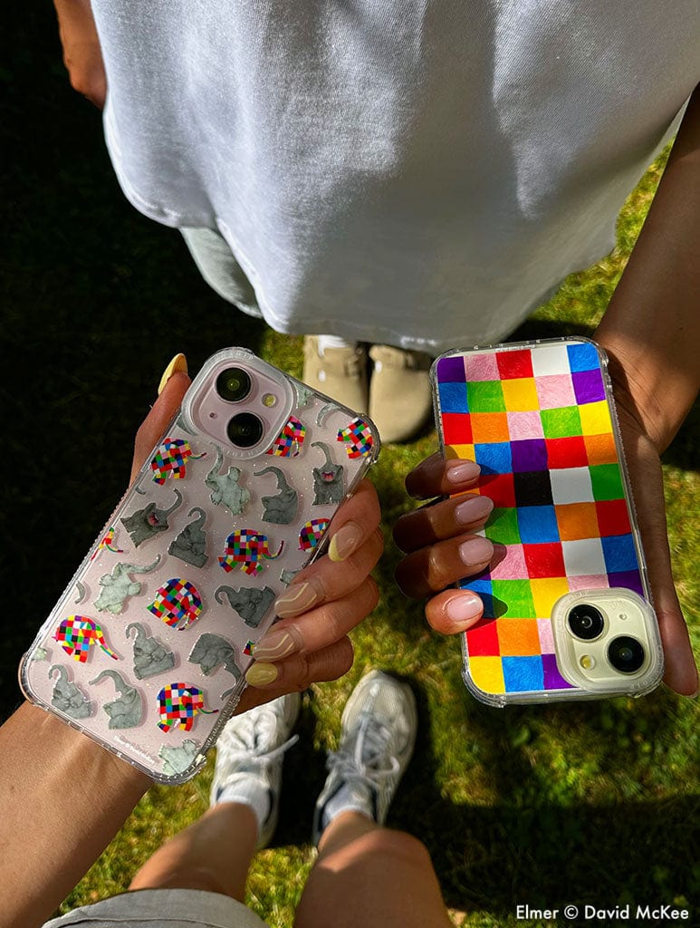 Elmer Grey & Multi Shock iPhone Case Phone Cases Skinnydip London