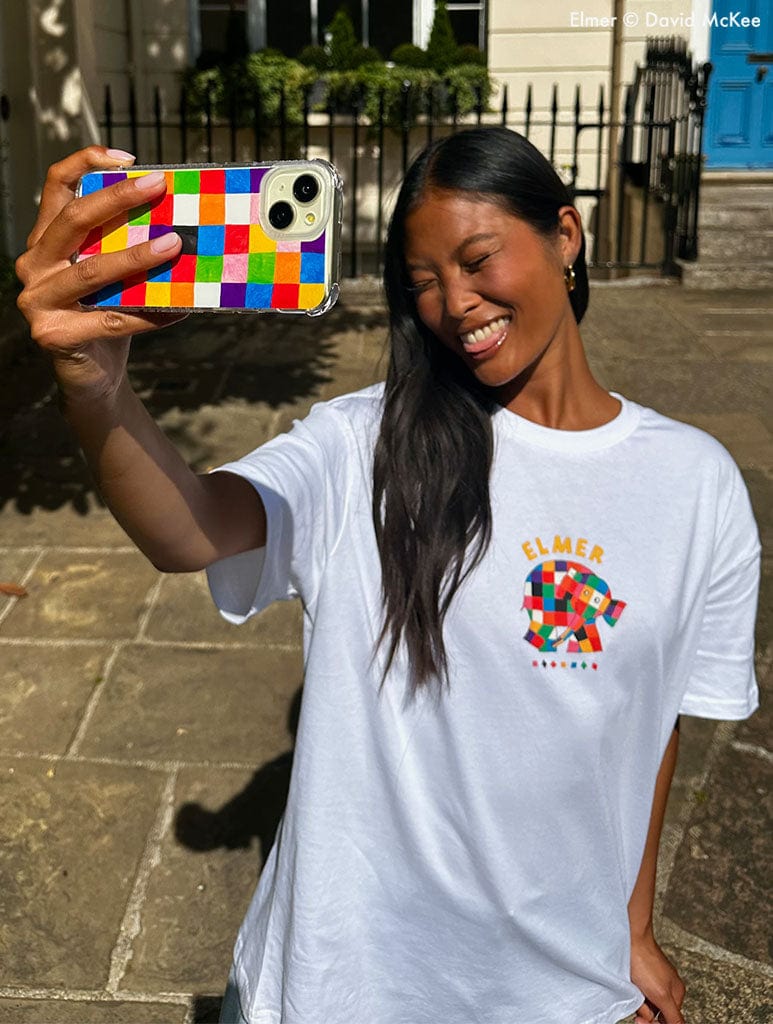 Elmer Patchwork Shock iPhone Case Phone Cases Skinnydip London