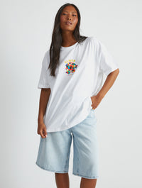 Elmer Patchwork T-Shirt in Ecru Tops & T-Shirts Skinnydip London