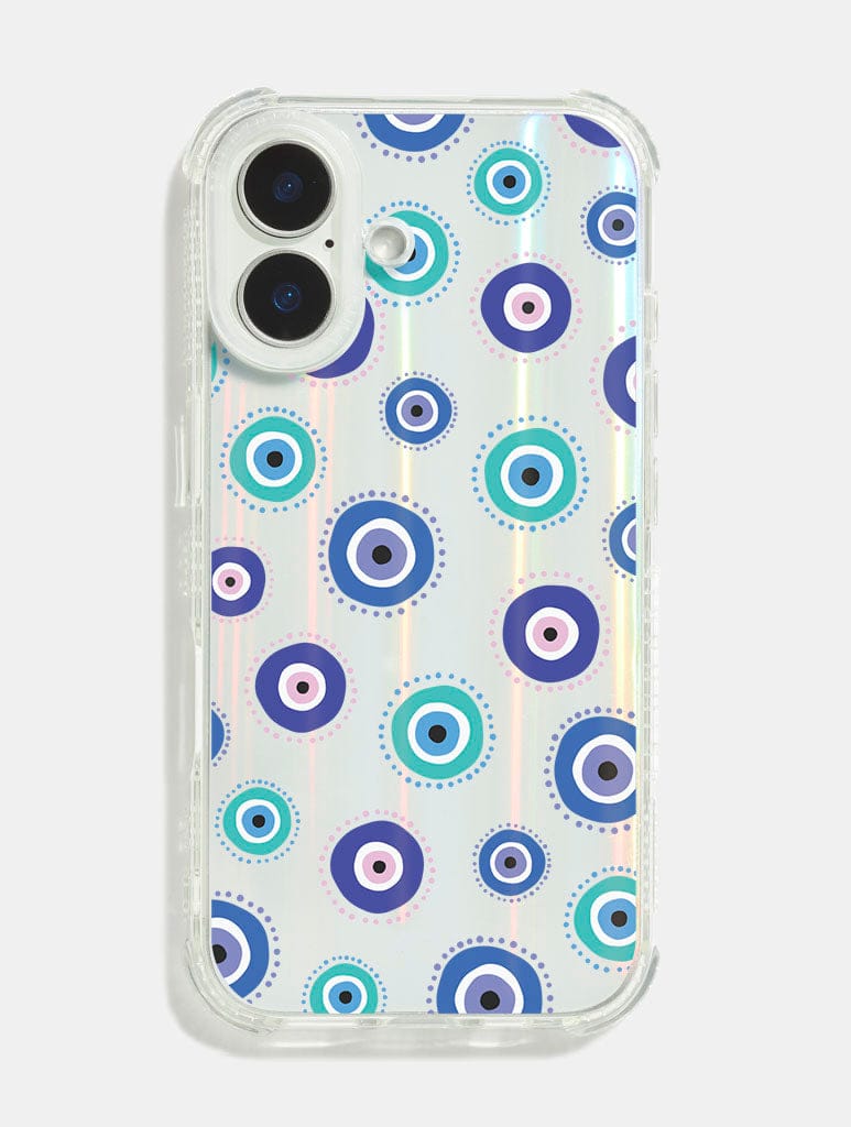 Evil Eye Holo Shock iPhone Case Phone Cases Skinnydip London