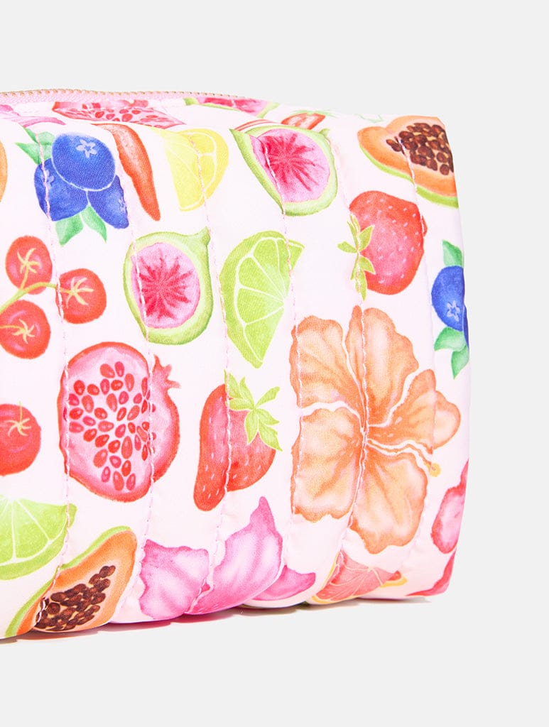 Exotic Flower Quilted Makeup Bag Set Makeup Bags & Wash Bags Skinnydip London