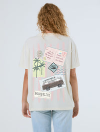 Figure 8 Sticker T-Shirt In White Tops & T-Shirts Skinnydip London