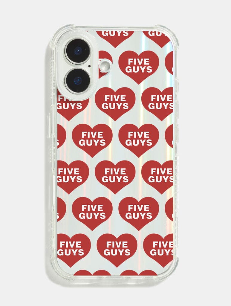 Five Guys x Skinnydip Hearts Shock iPhone Case Phone Cases Skinnydip London
