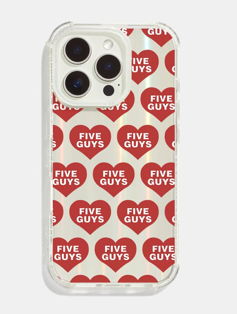 Five Guys x Skinnydip Hearts Shock iPhone Case Phone Cases Skinnydip London