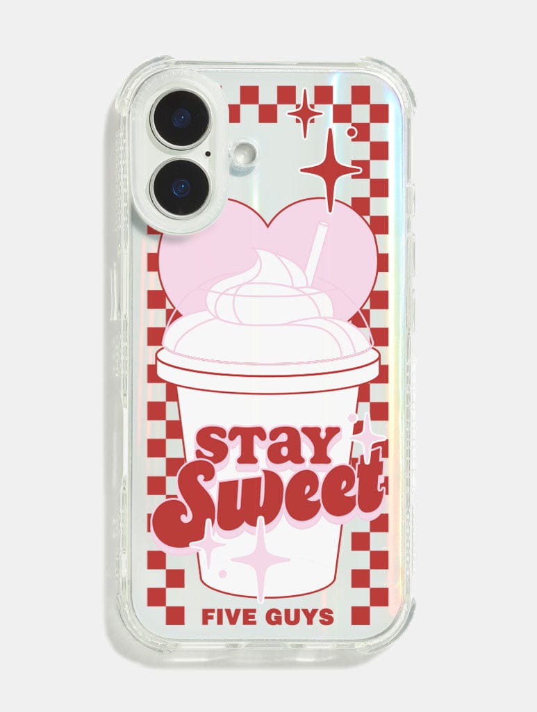 Five Guys x Skinnydip Red Stay Sweet Shock iPhone Case Phone Cases Skinnydip London