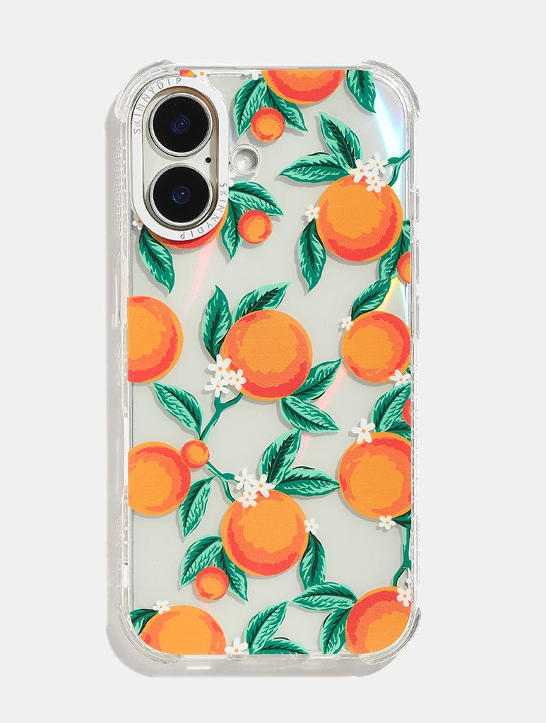 Floral Orange Shock iPhone Case Phone Cases Skinnydip London