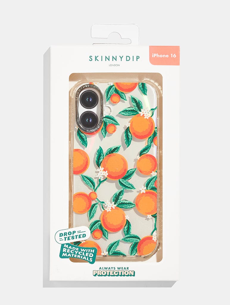 Floral Orange Shock iPhone Case Phone Cases Skinnydip London