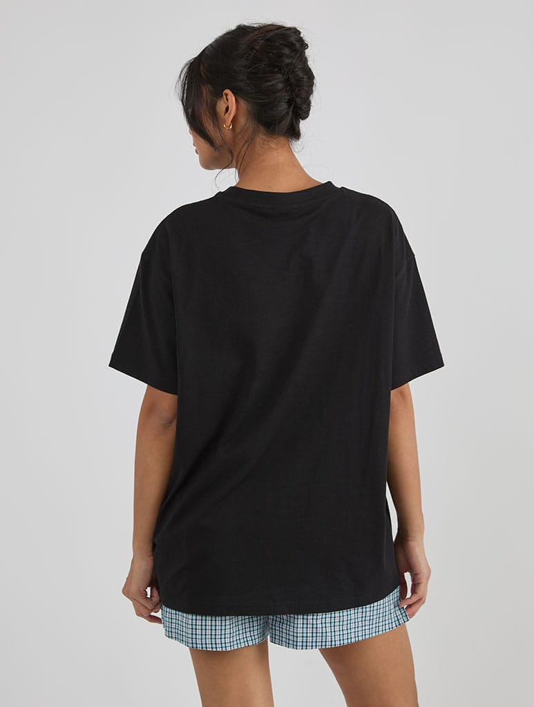 Forever A Belieber T-Shirt In Black Tops & T-Shirts Skinnydip London