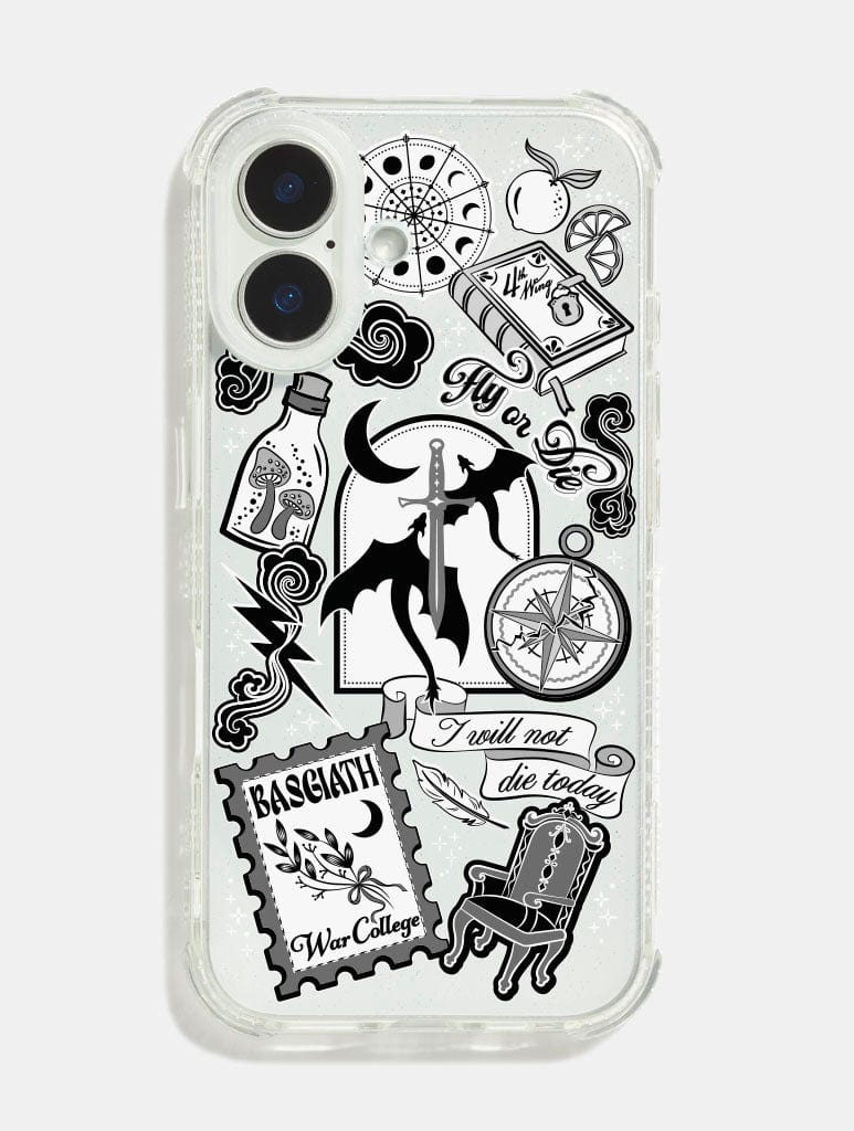 Fourth Wing Sticker Shock iPhone Case | Fourth Wing Phone Cases Fourth Wing Sticker Shock iPhone Case | Fourth Wing Phone Cases