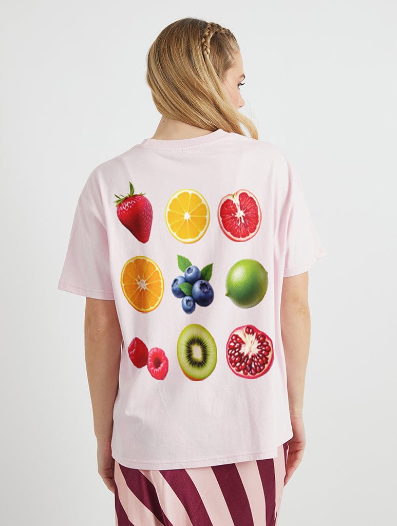 Fruits T-Shirt In Pink Tops & T-Shirts Skinnydip London