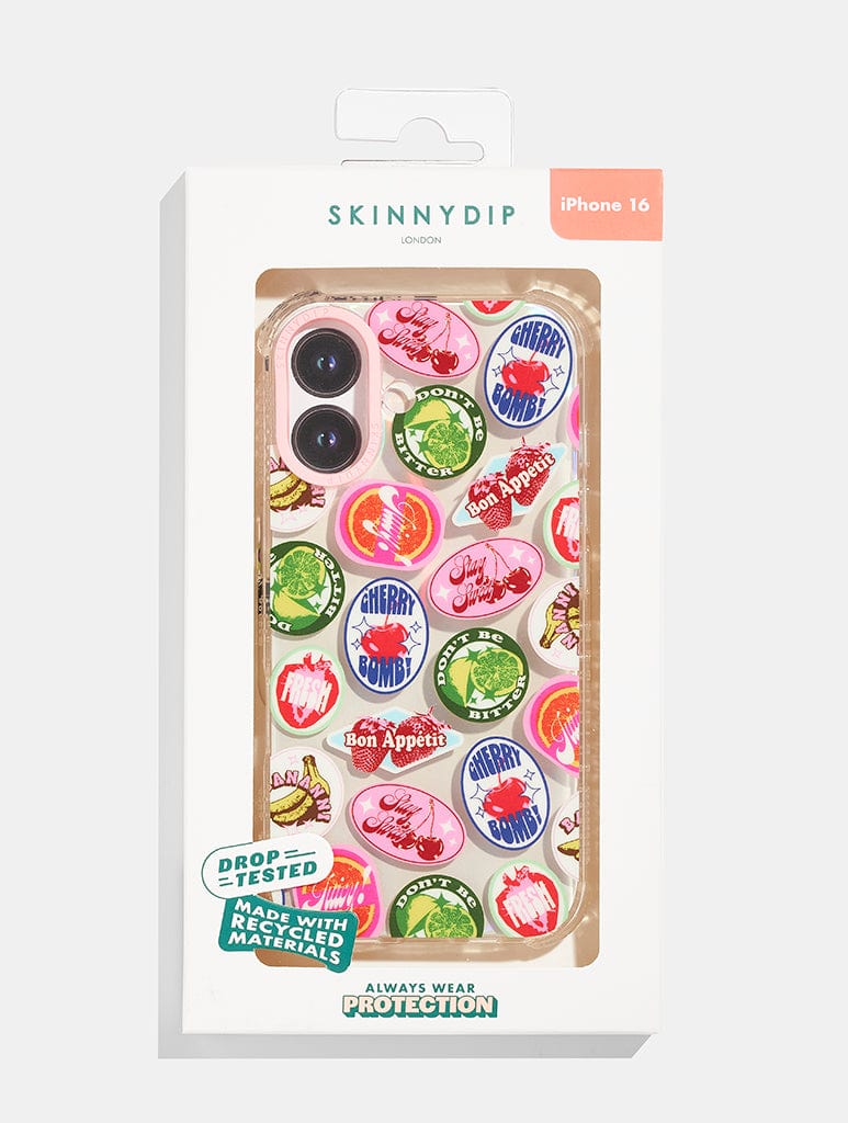 Fruity Graphic Sticker Shock iPhone Case Phone Cases Skinnydip London
