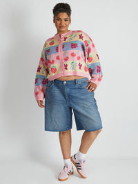 Fruity Stripe Knitted Cardigan Jumpers & Cardigans Skinnydip London