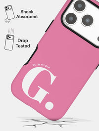 'G' Initial Pink Ultra Protective iPhone Case Phone Cases Skinnydip London