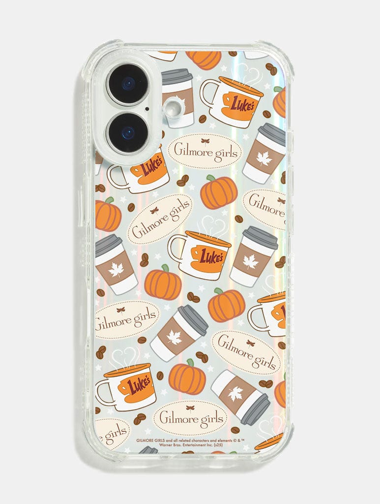 Gilmore Girls x Skinnydip Coffee Pattern Shock iPhone Case Phone Cases Skinnydip London