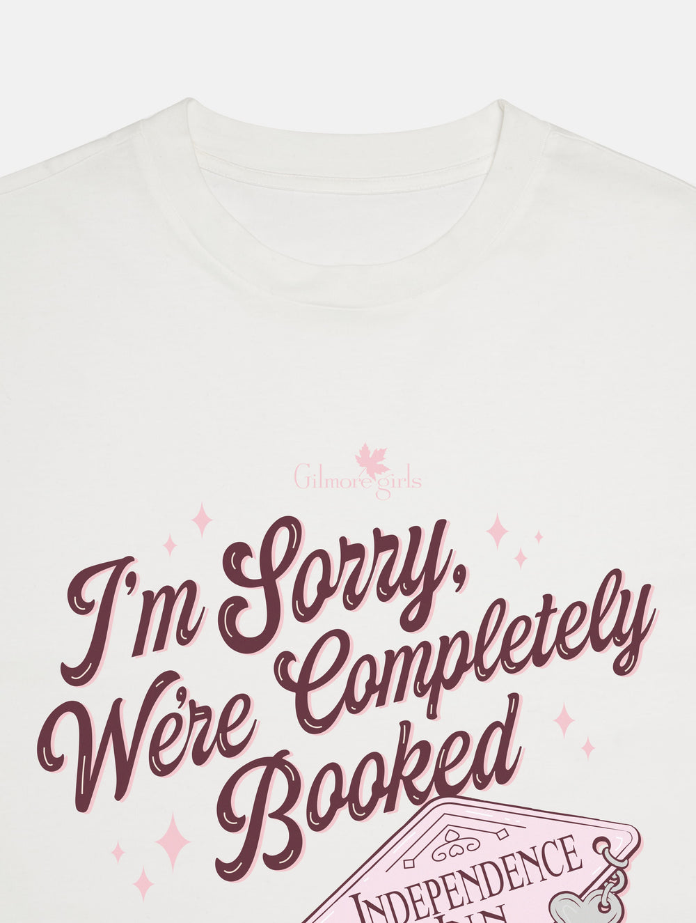 Gilmore Girls x Skinnydip Independence Inn Baby T-Shirt In White Tops & T-Shirts Skinnydip London
