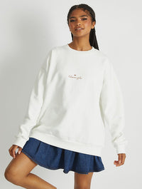 Gilmore Girls x Skinnydip Stars Hollow Sweatshirt In White Hoodies & Sweatshirts Skinnydip London