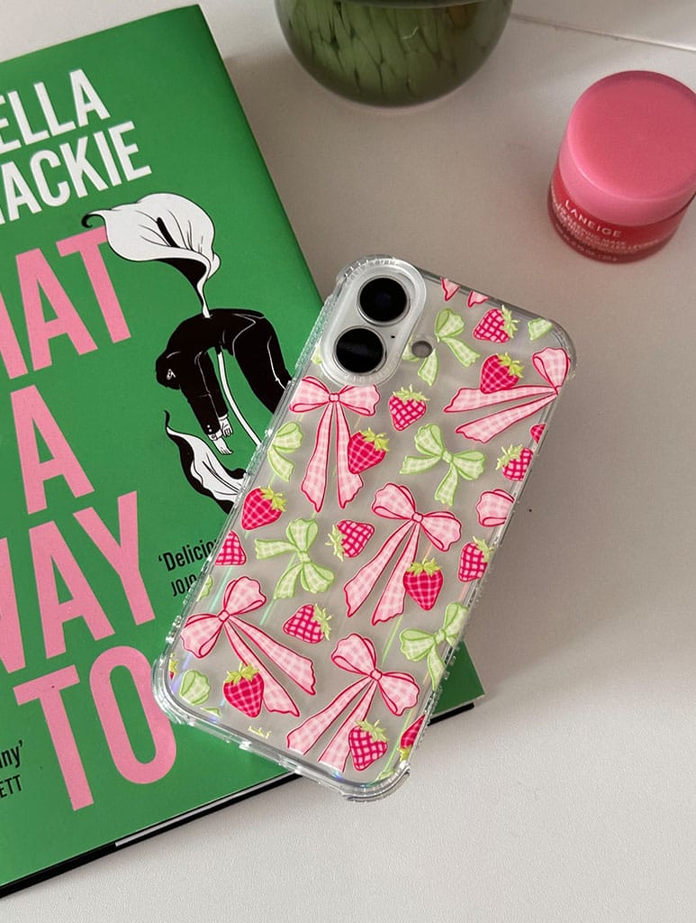 Gingham Bow Shock iPhone Case Phone Cases Skinnydip London