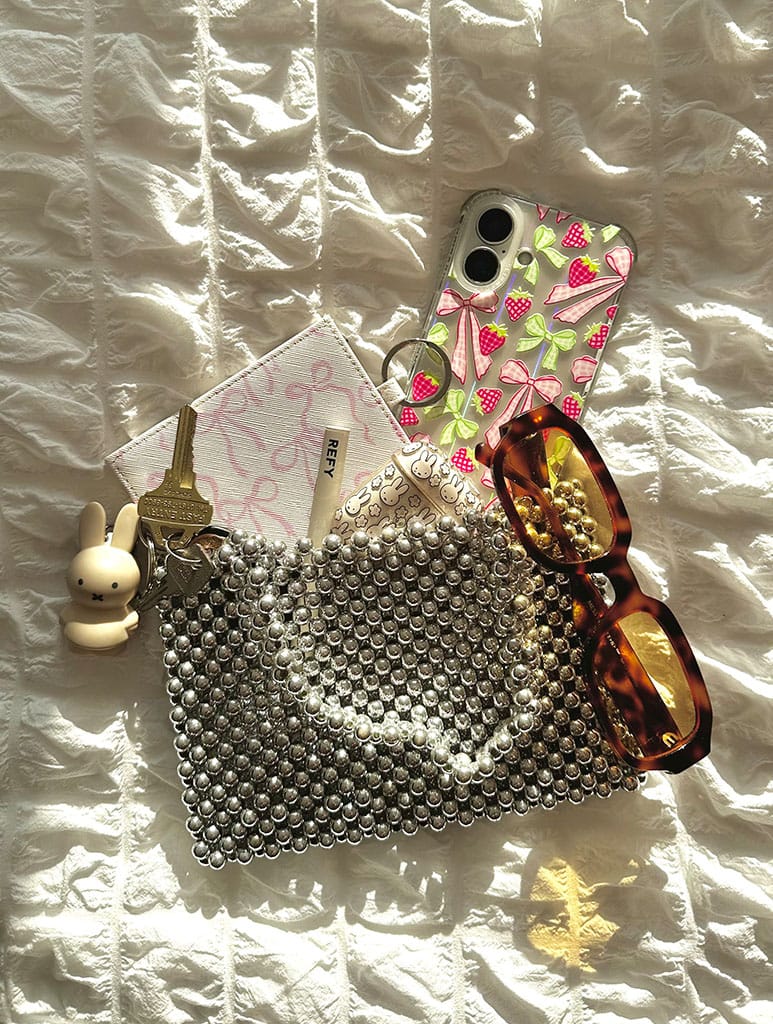 Gingham Bow Shock iPhone Case Phone Cases Skinnydip London