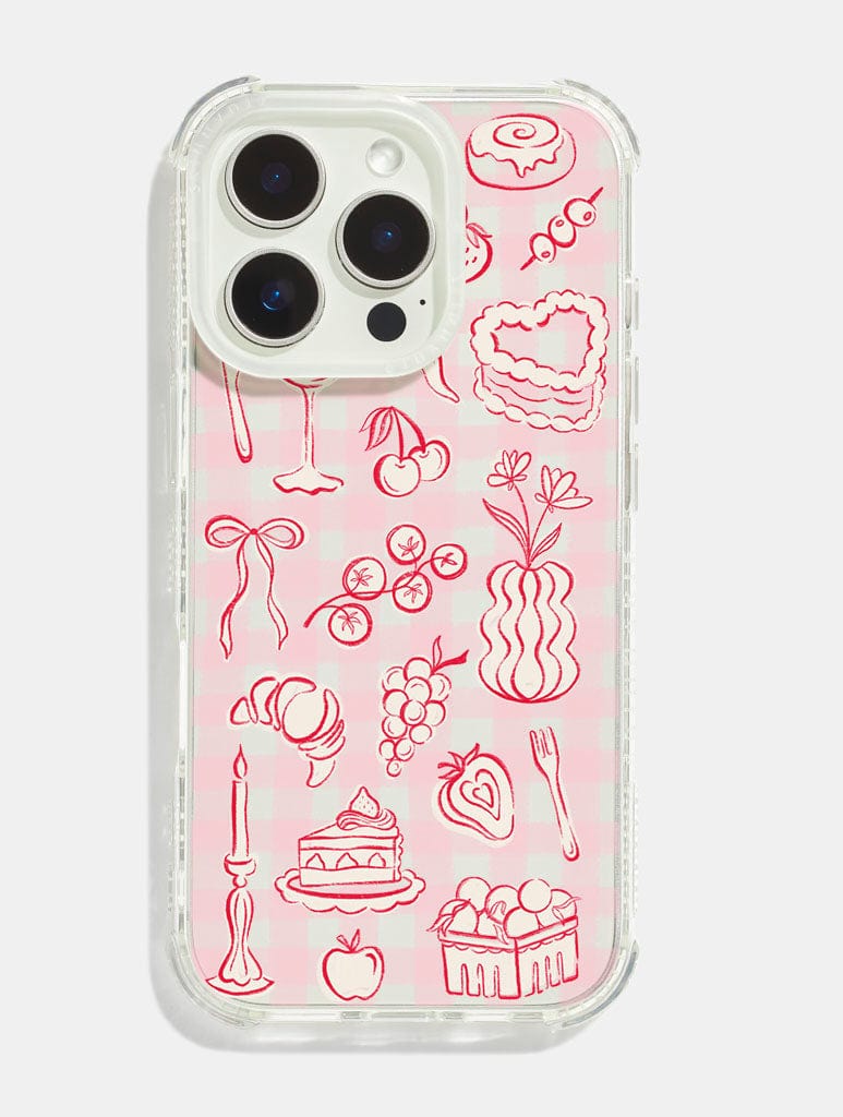 Gingham Foodie Shock iPhone Case Phone Cases Skinnydip London