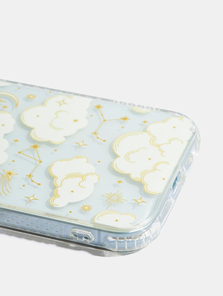 Gold Celestial Cloud Shock iPhone Case Phone Cases Skinnydip London