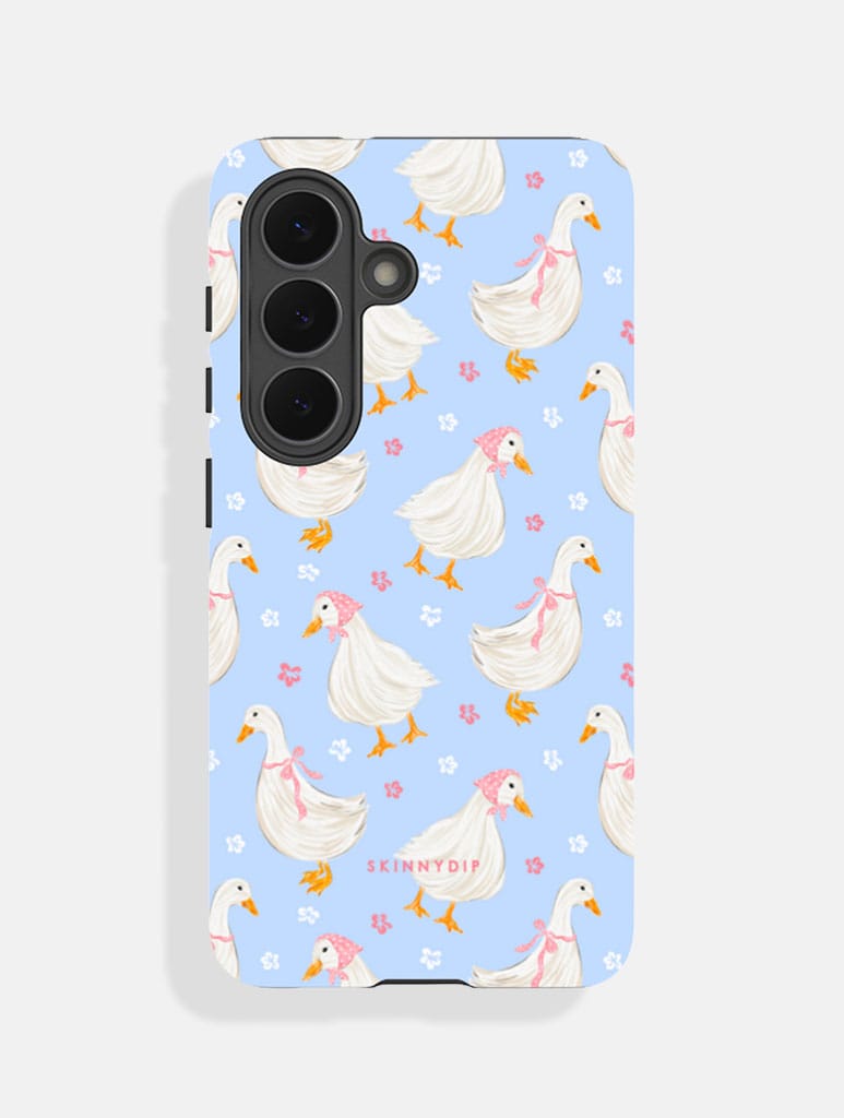 Goose Blue Floral Pattern Ultra Protective Samsung Case Phone Cases Skinnydip London